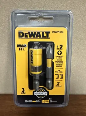 Dwa2ph2sl Dewalt 3pc #2 Power Bits And Sleeve