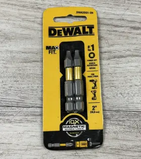 Dwa2sq1-2h Dewalt 2 Inch Max Fit Sq1 Bit Tip 2-pack Power Drill Bits New