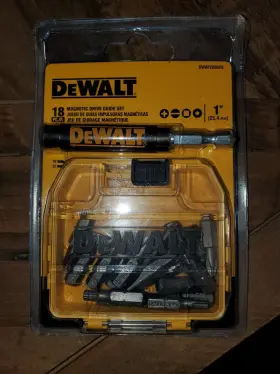 Dwaf2058cs Dewalt 18 Pc. Compact Magnetic Drive Guide Set Bits Case New