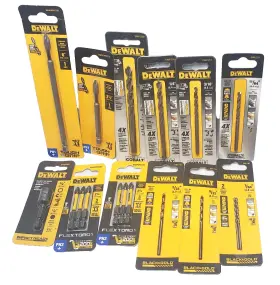 Dwaf2ph21r3 Dewalt Lot Of 12 Drill Bits Impact Nut Driver Flextourq And Extension Philips