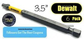 Dwaf3tx25-1h Dewalt 6 Pack Maxfit Ultra T-25 Drill Bit Impact Ready Torx 3.5 Inch In T25