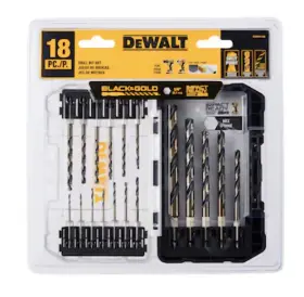 Dwah1188 Dewalt 18 Piece Drill Bit Set Black And Gold New