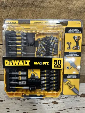 Dwamf50 Dewalt Maxfit 50-piece Screwdriving Bit Set Impact Rated. New