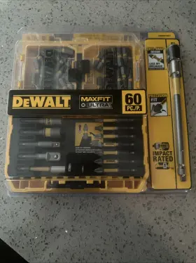 Dwamf60 Dewalt 53 Pc Screwdriving Bit Set Locking Magnetic Holder Socket Adaptor Nut B13