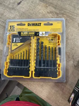 Dwan1215 Dewalt Drill Bit Set - Black Oxide 15pcs