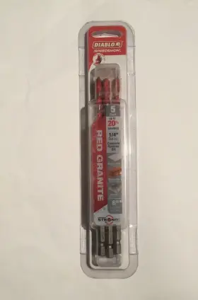 Diablo 008925149125 1/4 Inch -diam Speedemon Red-granite Carbide-tipped Drill-bit 5pk Dmarg1070