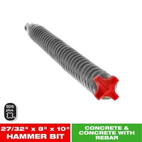 Diablo 008925150183 27/32 Inch X 8 10 Rebar Demon Sds-plus 4-cutter Full Carbide
