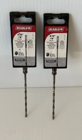 Diablo 008925150961 Dmapl2910 5/32 Inch X 6 Sds Concrete Carbide Anchor Drill Bit 2 Pack
