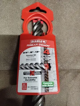 Diablo 008925152705 Dmamx1130 3/4 Inch X 8 13 Sds-max 4 Rebar Demon