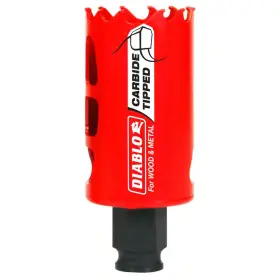 Diablo 313038289294 1-1/2 Inch Carbide Hole Saw With 2-3/8 Cutting Depth
