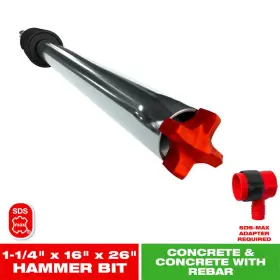 Diablo 445047139109 Amped Rebar Demon 1-1/4 Inch X 16 26 Sds-max 4-cutter Full Carbide Head