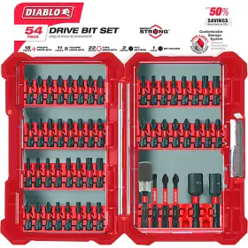 Dsc-s54 Diablo 4910028 Impact Strong Drive Bit Set 54-pc. Model#