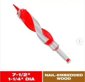 Dag1150 Diablo Auger Bit 1-1/4 X 7-1/2 - Tip Is Broken
