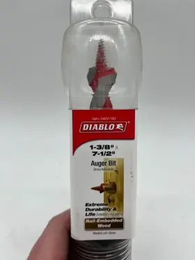 Dag1160 Diablo 1-3/8 Inch X 7-1/2 Auger Bit For Wood And Nail-embedded