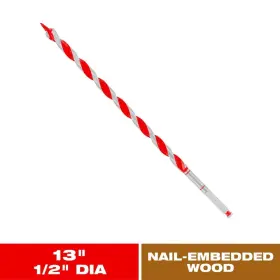 Dag2030 Diablo 1/2 Inch X 13 High Carbon Steel Auger Drill Bit For Wood