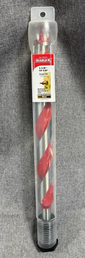 Dag3160 Diablo Auger Bit 1-1/2 Inch X 17-1/2 Wood Boring Drill New
