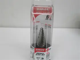 Dsd0750s09 Diablo 3/8 Inch - 3/4 Impact Step Drill Bit