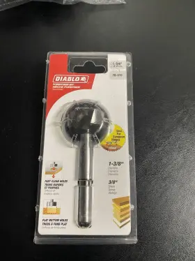 Fb-010 Diablo 1-3/8 Inch X 3-1/2 L High Speed Steel Forstner Drill Bit