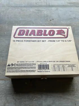 Fb-100 Diablo 16 Pc Forstner Bit Boxed Set