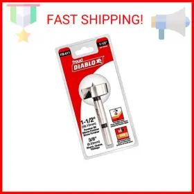 Pb-016  Diablo Forstner Bit For Wood - High-speed Steel Precision Drilling 1-1/2 Inch Dia
