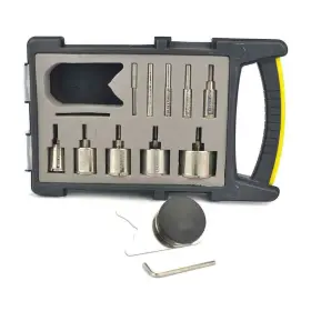 Diamond 645710101991 Large Hole Saw Drill Bit Guide Kit For Glass Tile Granite Rocks
