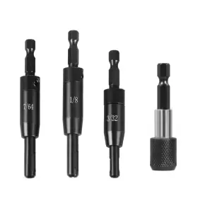Cc2430-3 Diffwely 1 Cc2430 Self-centering Drill Bit Set Hex Shank 3 Sizes With Holder 3/32-1/8 Inch