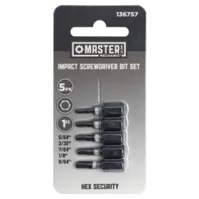 136757 Disston Company 6 Pack - Mm 5pc Hex Imp Bit Set