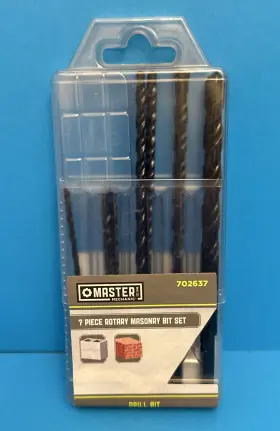 702637 Disston Company Master Mechanic 7-piece Percussion Masonry Drill Bit Set