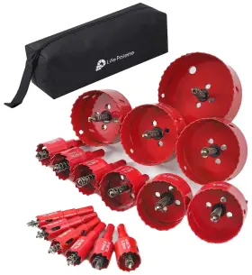 Dja58x  Life Palette Bi-metal Hole Saw Kit With Drill Bits Carbide Set For T