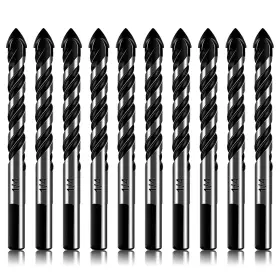 U670827 Dkibbith 9 U65e5 10-piece 1/4 Inch Masonry Drill Bits For Tile Glass Ceramic Wall Brick Stone Soft