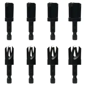 Dkvip-017 Dkibbith Wood Plug Cutters 4 Pcs Straight And Tapered Cutt