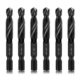 Dkvip-250005 Dkibbith 6 Packs M8 Drill And Tap Bit Set Combination Screw Tapping Threading