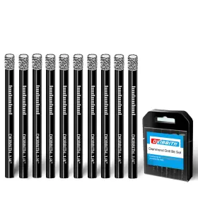 Vvt-037 Dkibbith 10pcs Drill Bits 1/4in For Tile Porcelain Ceramic Granite Marble Stone Glass