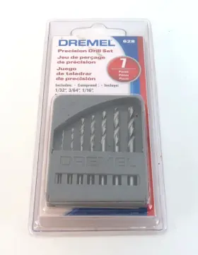 Dremel 080596006280 New 7 Piece Precision Drill Set 628