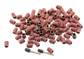 Driak 759218590925 100 Pics 1/4 Inch /6.35mm Drum Sanding Sand 80 Grit Sleeves S
