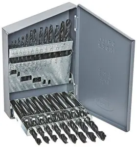 Drill America 887861038898 21 Piece High Speed Steel Screw Machine Stub Bit Set 1/16 Inch - 3/8 X