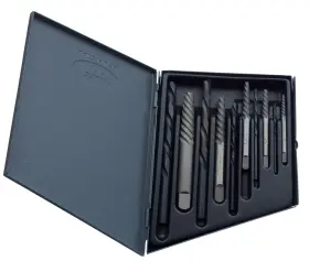 Drill America 887861055147 Screw Extractor Set With Left Hand Bit #1-6 Dew Series