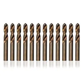 Drill America 887861213998 19/64 Inch Cobalt Heavy Duty Split Point Stub Bit Pack Of 12 D/astco Series
