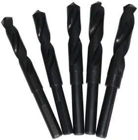 Drill America 887861241632 5 Piece 14 Mm - 18 High Speed Steel Black Oxide Reduced Shank Bit Se