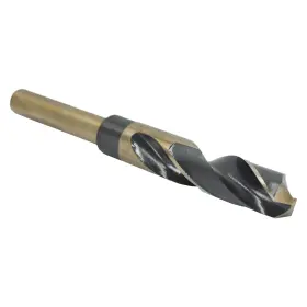 Drill America 887861294515 29/32 Inch Reduced Shank High Speed Steel Black And Gold Contractor Bit With