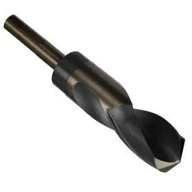 Drill America 887861294591 1-1/8 Inch Reduced Shank High Speed Steel Black And Gold Contractor Bit With
