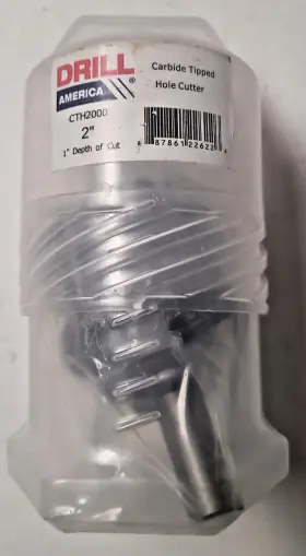 Cth2000 Drill America 2 Inch Carbide Tipped Hole Saw/cutter With 1 Depth Of Cut Cth Ser Cth2000 Drill America 2 Inch Carbide Tipped Hole Saw/cutter With 1 Depth Of Cut Cth Ser