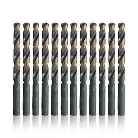 Kfd21p12 Drill America #21 High Speed Steel Black And Gold Kfd Split Point Dril