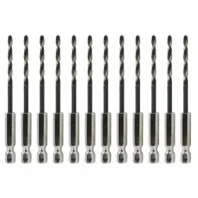 Kfdhex1 Drill America Kfdhex1/8p12 1/8 Inch Quick Change Bit Set 12-piece Hex Shank Precision