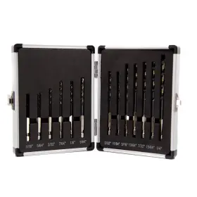 Kfdhex13-pc Drill America 13 Piece Kfd Black And Gold Quick Change Hex Shank Bit Set Kfdhex Series