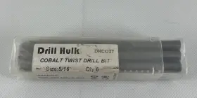 Dhco37 Drill Hulk 5/16-inch Cobalt Steel Twist Bit M35 Jobber Pack Of 6
