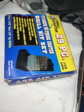 05889 Drill Master 29 Pc.titanium Nitride Coated Bit Set Item New