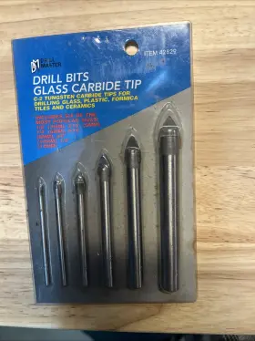42829 Drill Master Bits Glass Carbide Tip 6-pack -new In Package Item #42829