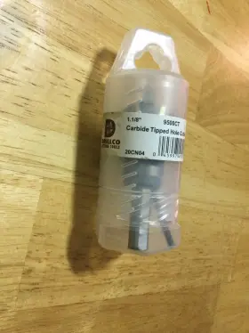 95ct208 Drillco 1.1/8 Inch X 3/16 Doc Carbide Tipped Hole Cutter