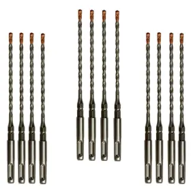 Drillforce 941586113309 12pc 5/32 X 7 With 1/4 Sds Plus Hex Rotary Hammer Drill Bits For Concrete Sc